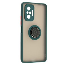Чохол для Xiaomi  Redmi Note 10 Pro LikGus Edging Ring оливковий