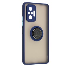 Чохол для Xiaomi Redmi Note 10 Pro LikGus Edging Ring синій