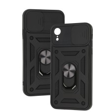 Чохол для iPhone Xr Serge Ring Armor ударостійкий чорний