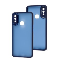 Чохол для Samsung Galaxy A10s (A107) Luxury Metal Lens синій