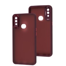 Чохол для Samsung Galaxy A10s (A107) Luxury Metal Lens марсала