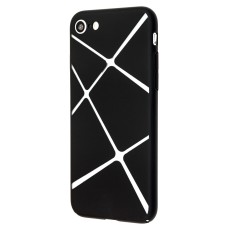 Чохол Cococ для iPhone 7/8 чорний геометрія