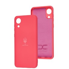 Чохол для Samsung Galaxy A03 Core (A032) Silicone Full Тризуб малиновий
