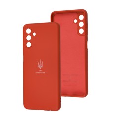 Чохол для Samsung Galaxy A04S/A13 5G Silicone Full Тризуб червоний