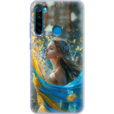 Чохол для Xiaomi Redmi Note 8 MixCase патріотичні дівчина і метелики
