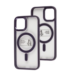 Чохол для iPhone 12 / 12 Pro Metal Bezel MagSafe deep purple