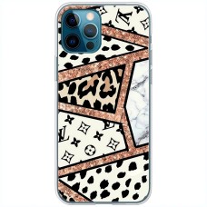 Чохол для iPhone 13 Pro Max MixCase Леопард Louis Vuitton мозаїка
