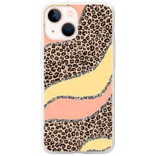 Чохол для iPhone 14 MixCase Леопард жовто-рожевий