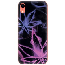 Чохол для iPhone Xr MixCase трави листя на чорному