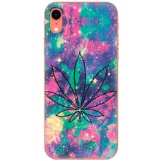 Чохол для iPhone Xr MixCase трава лист на кольоровому
