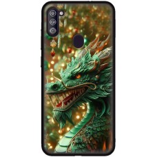 Чохол для Samsung Galaxy A11 / M11 MixCase Новий рік green Dragon