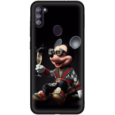 Чохол для Samsung Galaxy A11 / M11 MixCase Новий рік гламурний Міккі