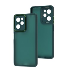 Чохол для Xiaomi Poco X5 Pro / Note 12 Pro Speed Luxury Metal Lens зелений
