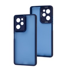 Чохол для Xiaomi Poco X5 Pro / Note 12 Pro Speed Luxury Metal Lens синій