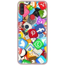 Чохол для Samsung Galaxy A11 / M11 MixCase логотип лого соц.мережі