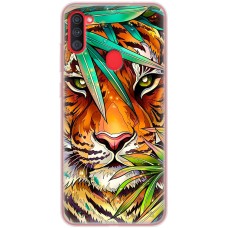 Чохол для Samsung Galaxy A11 / M11 MixCase звірі тигр у листі