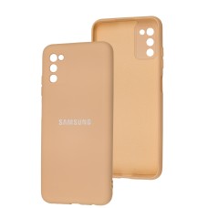 Чохол для Samsung Galaxy A03s (A037) Full camera рожевий / pink