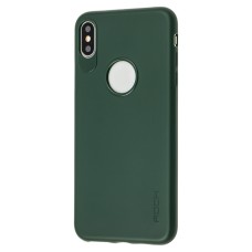 Чохол для iPhone Xs Max Rock з Логотипом soft матовий зелений