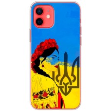 Чохол для iPhone 12 mini MixCase патріотичні українка у вишиванці