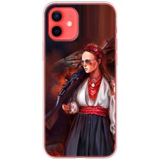 Чохол для iPhone 12 mini MixCase патріотичні українка з автоматом