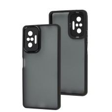 Чохол для Xiaomi Redmi Note 10 Pro Luxury Metal Lens чорний