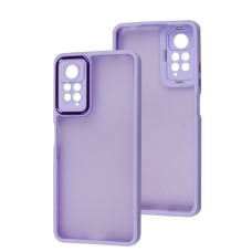 Чохол для Xiaomi Redmi Note 11 Pro Luxury Metal Lens бузковий