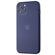Чохол для iPhone 12 Pro Max Matt glass синій