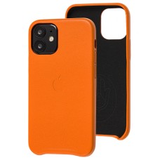 Чохол для iPhone 12 mini Leather Ahimsa помаранчевий