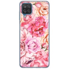Чохол для Samsung Galaxy A12 / M12 MixCase квіти піони