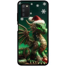 Чохол для Samsung Galaxy A03s (A037) MixCase Новий рік дракон в обладунках