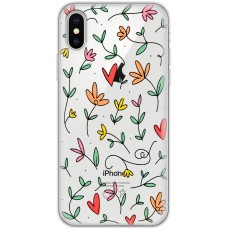 Чохол для iPhone Xs Max Mixcase квіти - листочки
