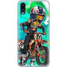 Чохол для Samsung Galaxy A10s (A107) MixCase асорті мультяшний мотогонщик