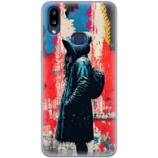 Чохол для Samsung Galaxy A10s (A107) MixCase асорті дівчина в плащі