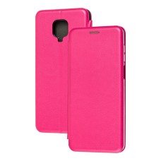Чохол книжка Premium для Xiaomi Redmi Note 9s / 9 Pro малиновий