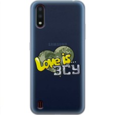 Чохол для Samsung Galaxy A01 (A015) MixCase патріотичні Love is ЗСУ