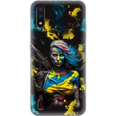 Чохол для Samsung Galaxy A01 (A015) MixCase патріотичні Нездоланна Українка