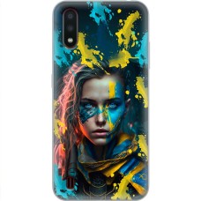 Чохол для Samsung Galaxy A01 (A015) MixCase патріотичні воєвнича Українка