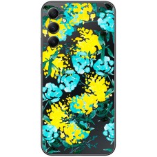 Чохол для Samsung Galaxy A14 MixCase патріотичні жовто-блакитні квіти