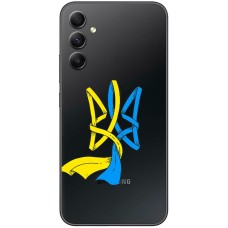 Чохол для Samsung Galaxy A14 MixCase патріотичні синє-жовтий Тризуб