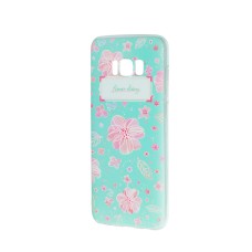 Чохол для Samsung Galaxy S8+ (G955) з блакитним принтом.