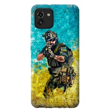 Чохол для Samsung Galaxy A03 (A035) Mixcase патріотичний воин ЗСУ