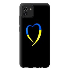 Чохол для Samsung Galaxy A03 (A035) Mixcase патріотичний серце з стрічки