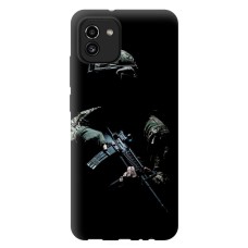 Чохол для Samsung Galaxy A03 (A035) Mixcase патріотичний Український захисник