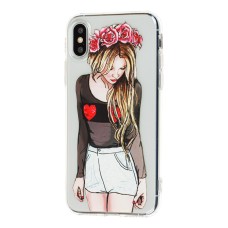 Чохол Lovely для iPhone X / Xs красуня