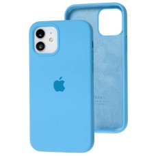 Чохол для iPhone 12/12 Pro Square Full silicone блакитний / blue