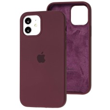 Чохол для iPhone 12/12 Pro Square Full silicone plum