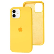 Чохол для iP 12 / 12 Pro Square Full silicone жовтий / yellow