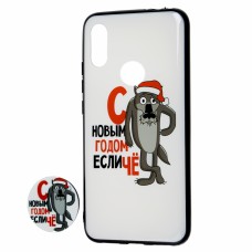 Чохол для Xiaomi Redmi 7 print + popsocket "вовк"