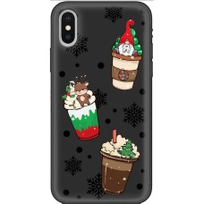 Чохол для iPhone X / Xs MixCase Новий рік новорічні напої