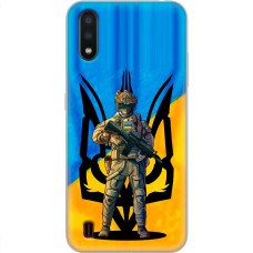 Чохол для Samsung Galaxy A01 (A015) MixCase патріотичні український воин